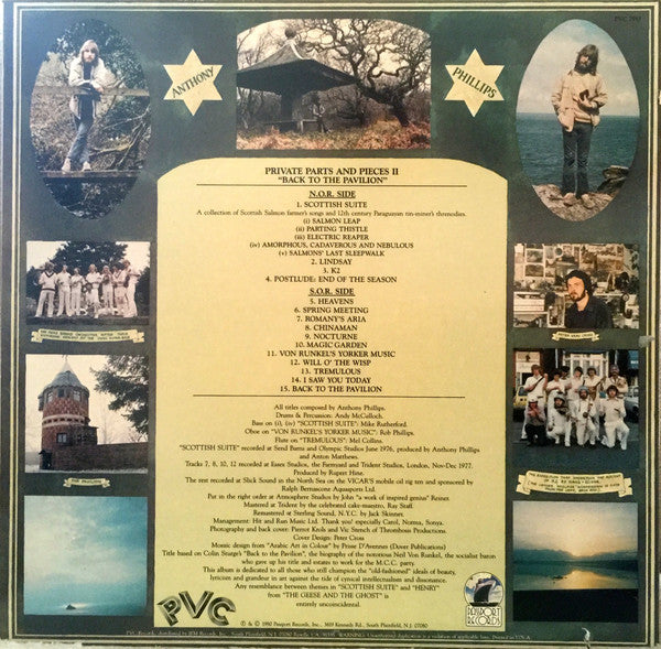 Anthony Phillips – Private Parts & Pieces II: Back To The Pavilion LP vinyl record, image 2 of 4