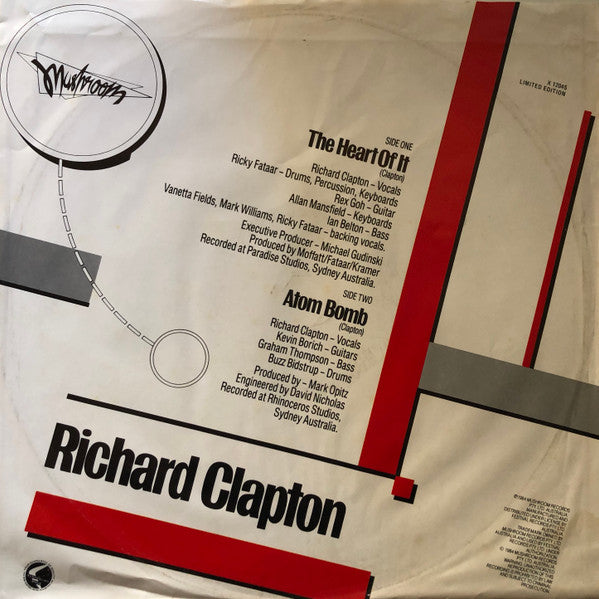 Richard Clapton – The Heart Of It 12" vinyl record, image 2 of 4