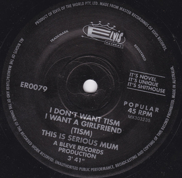 TISM – I Don't Want TISM I Want A Girlfriend 7" vinyl record, image 3 of 5