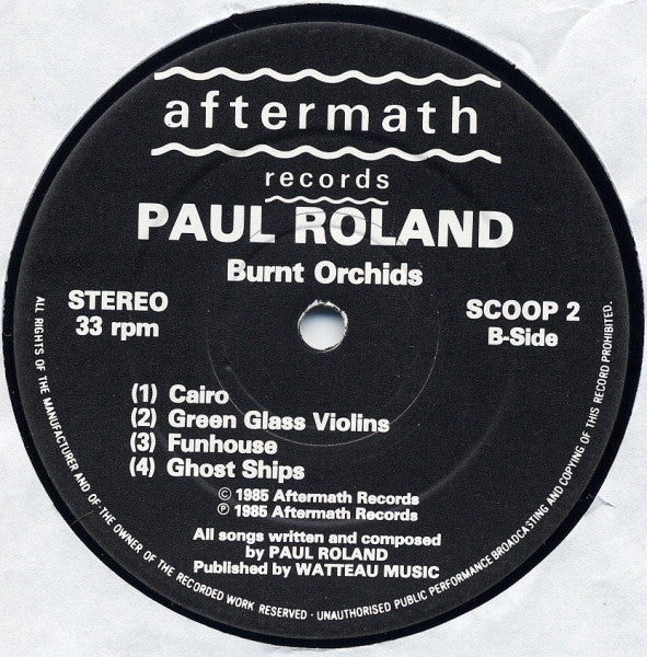 Paul Roland – Burnt Orchids LP vinyl record, image 4 of 6