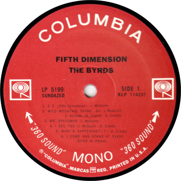 The Byrds – Fifth Dimension LP vinyl record, image 3 of 5