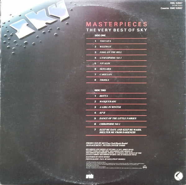 Sky – Masterpieces - The Very Best Of Sky LP vinyl record, image 2 of 4