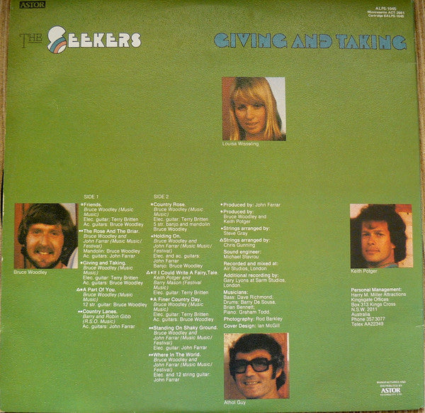 The Seekers – Giving And Taking LP vinyl record, image 2 of 5