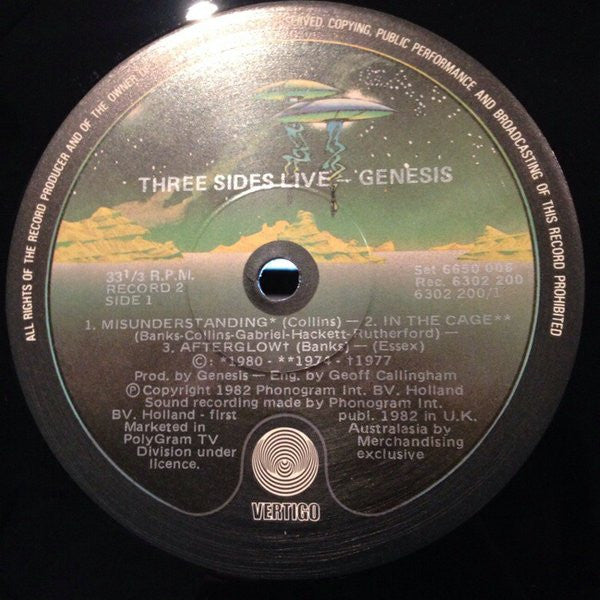 Genesis – Three Sides Live (2xLP) LP vinyl record, image 5 of 6