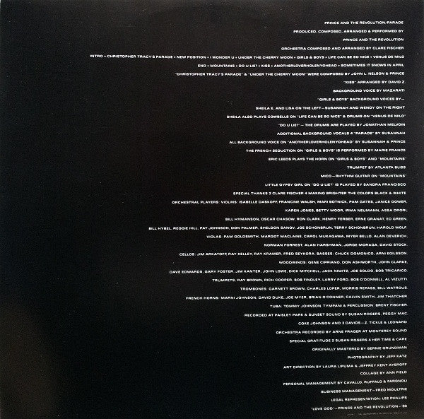 Prince And The Revolution – Parade LP vinyl record, image 5 of 7