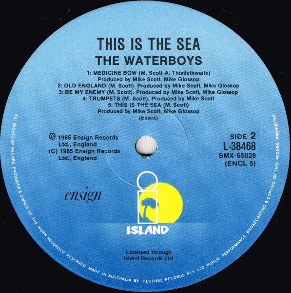 The Waterboys – This Is The Sea LP vinyl record, image 4 of 6