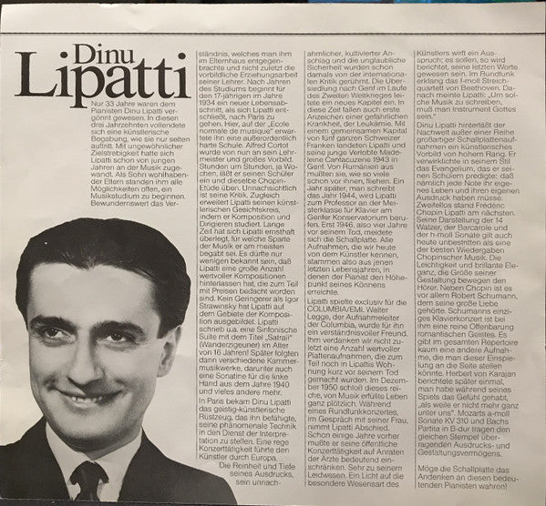 Dinu Lipatti – Bach / Brahms / Chopin / Enescu / Grieg / Liszt / Mozart / Ravel / Scarlatti / Schubert / Schumann (7xLP) LP vinyl record, image 3 of 5