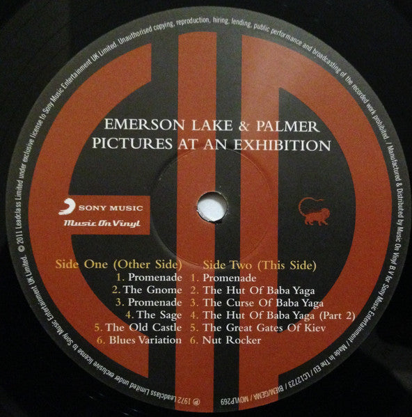 Emerson, Lake & Palmer – Pictures At An Exhibition LP vinyl record, image 5 of 5