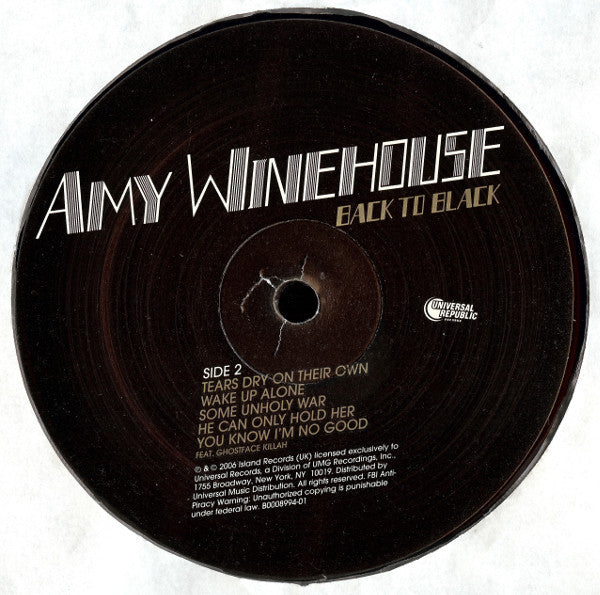 Amy Winehouse – Back To Black LP vinyl record, image 4 of 10