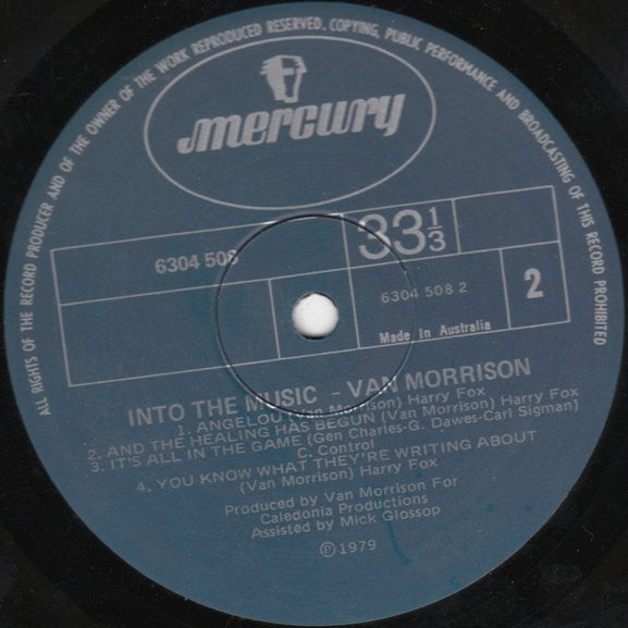Van Morrison – Into The Music LP vinyl record, image 4 of 4