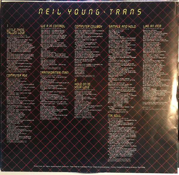 Neil Young – Trans LP vinyl record, image 4 of 6