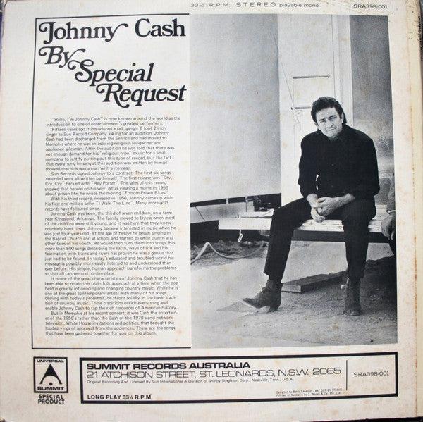 Johnny Cash – By Special Request LP vinyl record, image 3 of 5