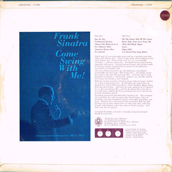 Frank Sinatra – Come Swing With Me! LP vinyl record, image 2 of 5