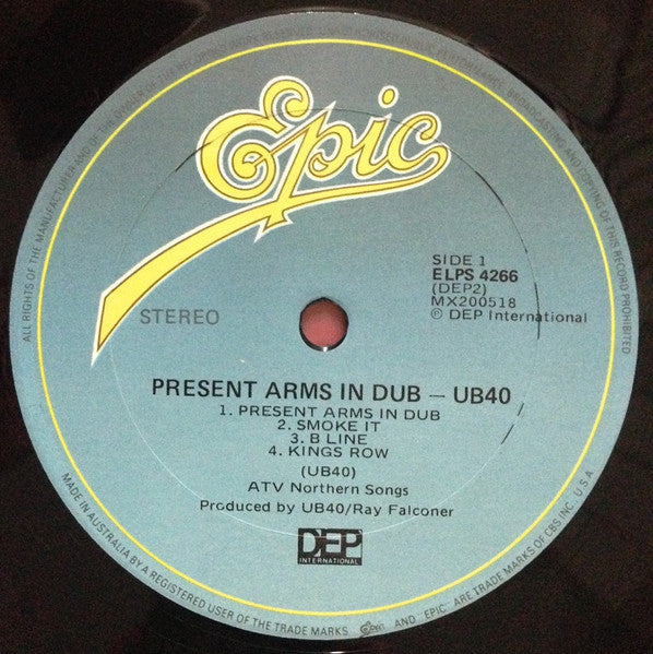 UB40 – Present Arms In Dub LP vinyl record, image 5 of 6