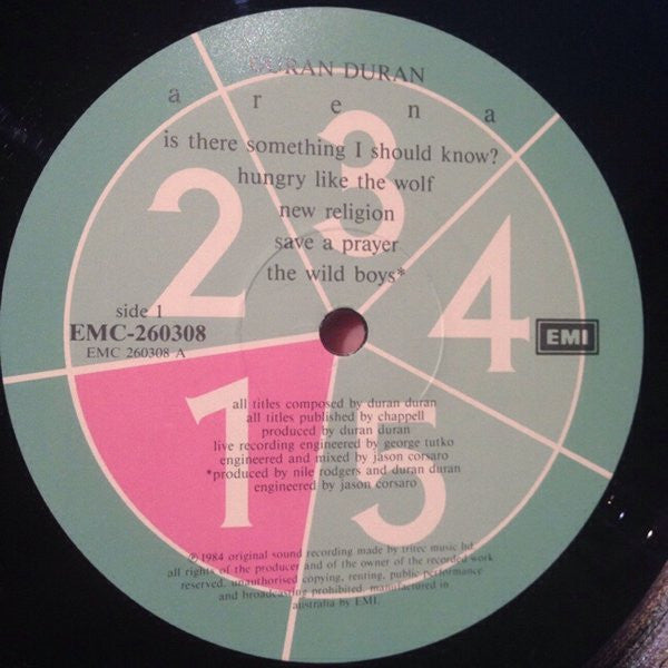 Duran Duran – Arena LP vinyl record, image 2 of 10