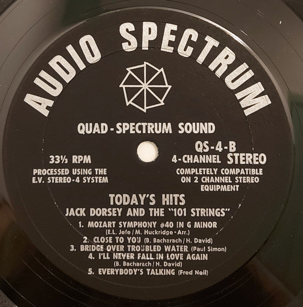 101 Strings, Jack Dorsey – Today's Hits LP vinyl record, image 5 of 5