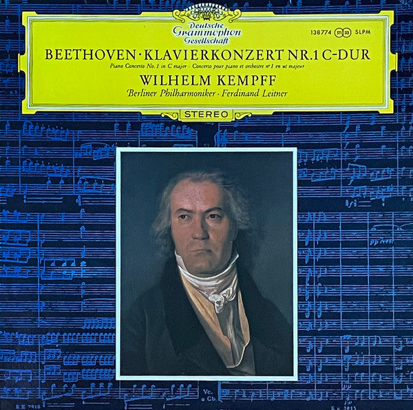 Ludwig van Beethoven, Wilhelm Kempff, Berliner Philharmoniker, Ferdinand Leitner – Klavierkonzert Nr. 1 C-dur LP vinyl record