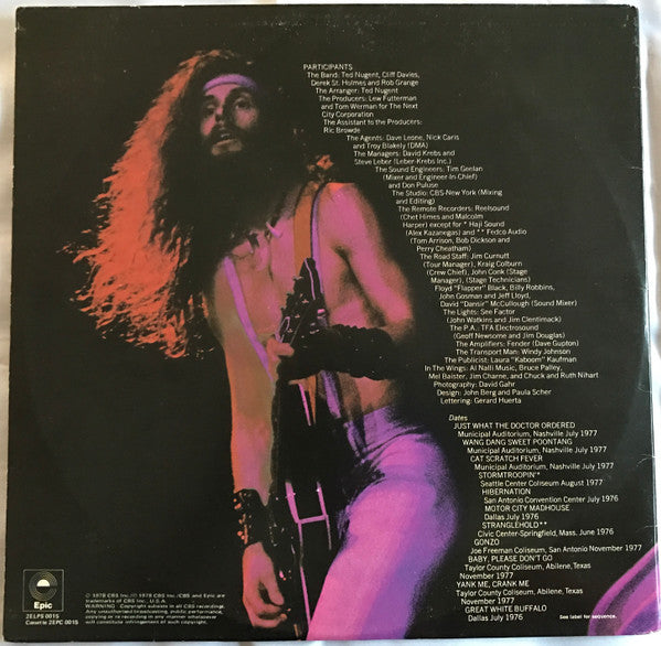 Ted Nugent – Double Live Gonzo! (2xLP) LP vinyl record, image 4 of 8