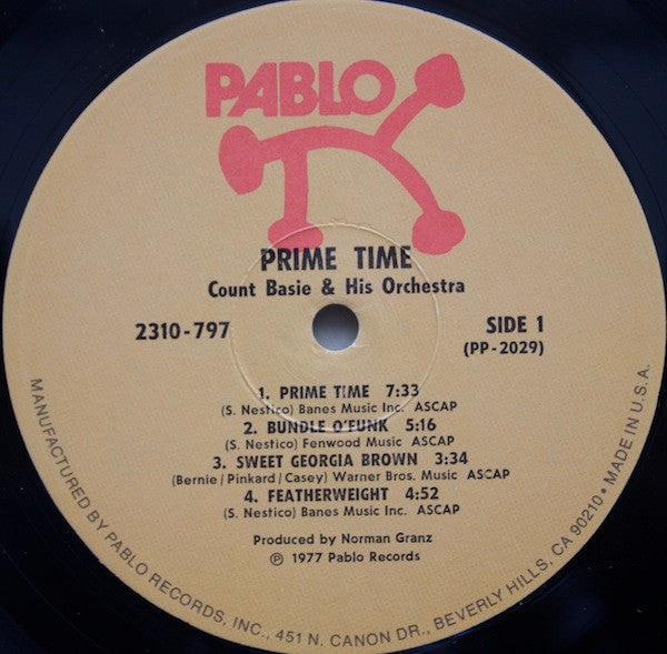Count Basie Orchestra – Prime Time LP vinyl record, image 3 of 4