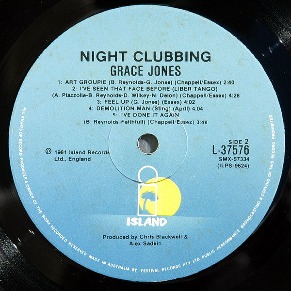 Grace Jones – Nightclubbing LP vinyl record, image 4 of 4
