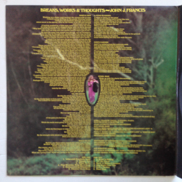 John J. Francis – Breaks, Works And Thoughts LP vinyl record, image 5 of 6