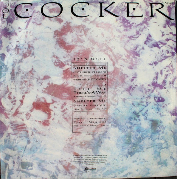 Joe Cocker – Shelter Me 12" vinyl record, image 2 of 4