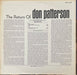 Don Patterson – The Return Of Don Patterson LP vinyl record, image 2 of 4