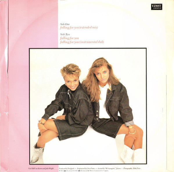 Girltalk – Falling For You (Extended Mix) 12" vinyl record, image 2 of 4
