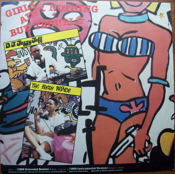 DJ Jazzy Jeff & The Fresh Prince – Girls Ain't Nothing But Trouble / Brand New Funk 12" vinyl record, image 1 of 4