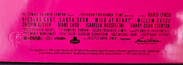 Various – David Lynch's Wild At Heart (Original Motion Picture Soundtrack) LP vinyl record, image 6 of 6