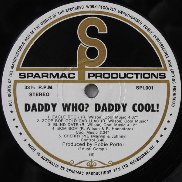 Daddy Cool – Daddy Who? LP vinyl record, image 6 of 6