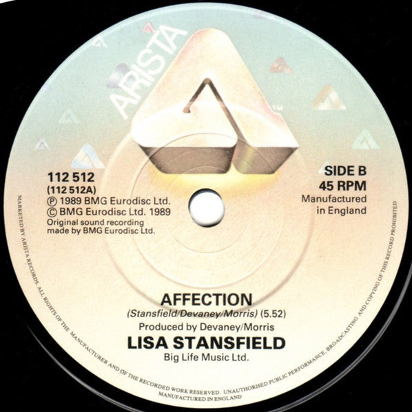 Lisa Stansfield – This Is The Right Time 7" vinyl record, image 4 of 4