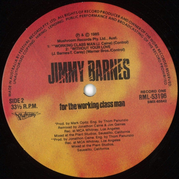Jimmy Barnes – For The Working Class Man (2xLP) LP vinyl record, image 4 of 6