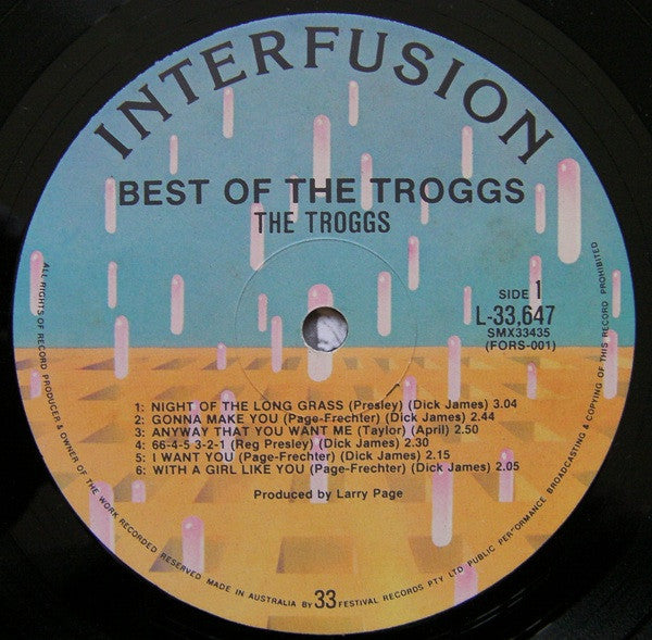 The Troggs – Best Of The Troggs LP vinyl record, image 3 of 4