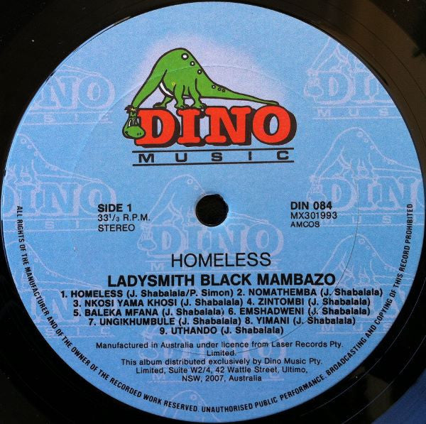 Ladysmith Black Mambazo – Homeless LP vinyl record, image 3 of 4