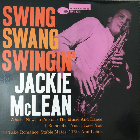 Jackie McLean – Swing, Swang, Swingin' LP vinyl record, image 1 of 3