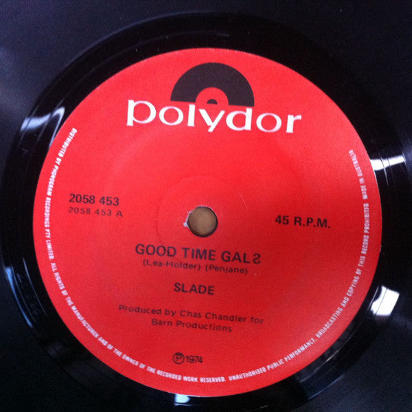 Slade – Good Time Gals / Everyday 7" vinyl record, image 2 of 2