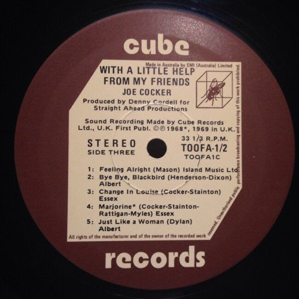 Joe Cocker – Joe Cocker! / With A Little Help From My Friends (2xLP) LP vinyl record, image 8 of 9