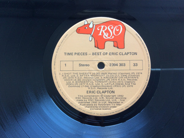 Eric Clapton – Time Pieces - The Best Of Eric Clapton LP vinyl record, image 3 of 4
