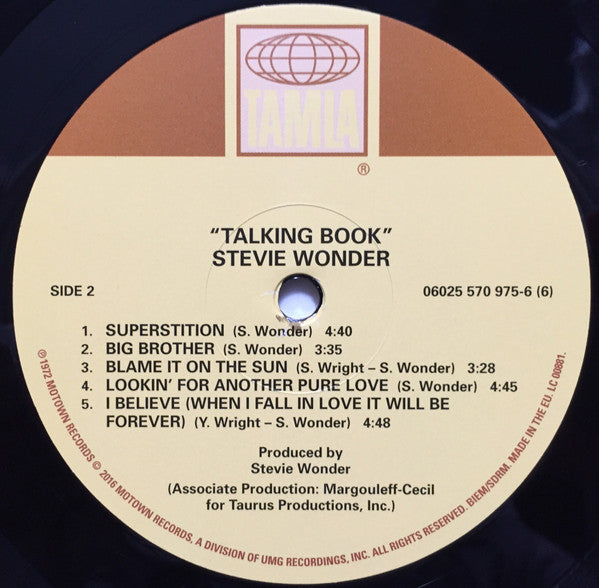 Stevie Wonder – Talking Book LP vinyl record, image 8 of 8