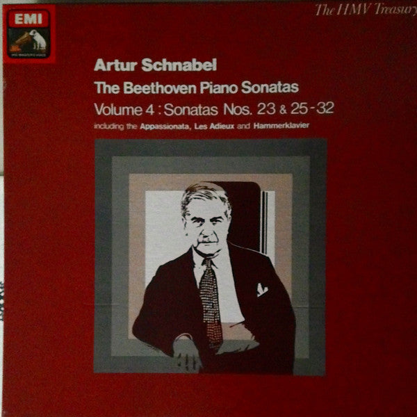 Artur Schnabel, Ludwig van Beethoven – The Beethoven Piano Sonatas Volume 4: Sonatas Nos. 23 & 25-32 (4xLP) LP vinyl record, image 1 of 10