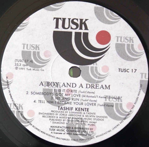 Tashif' Kente – A Boy And A Dream LP vinyl record, image 4 of 4