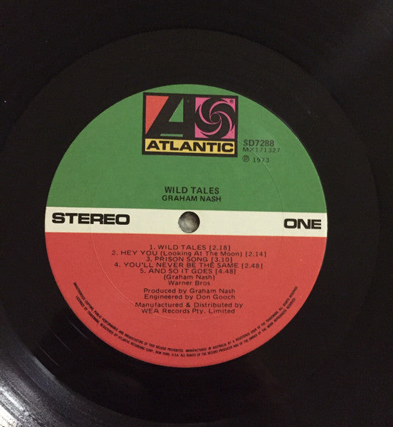 Graham Nash – Wild Tales LP vinyl record, image 4 of 5