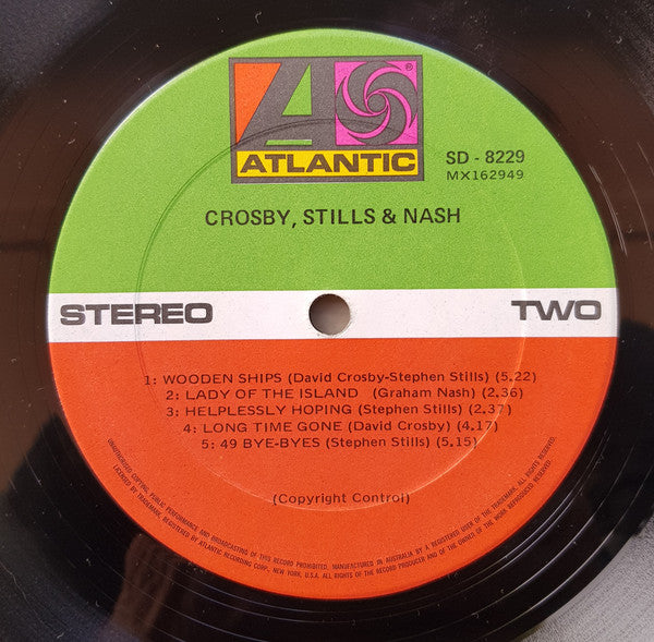 Crosby, Stills & Nash – Crosby, Stills & Nash LP vinyl record, image 4 of 4