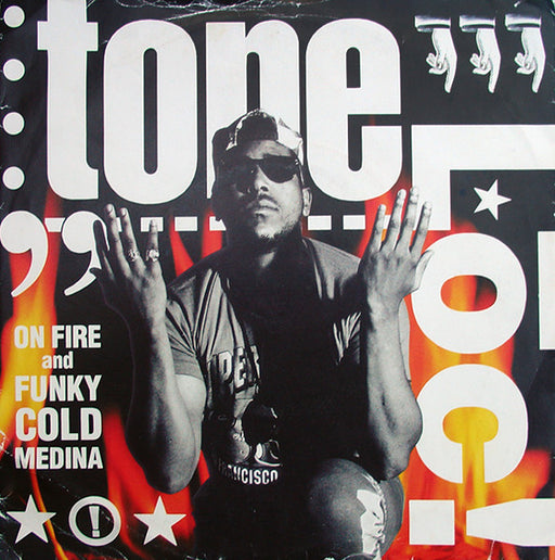 Tone Loc – On Fire / Funky Cold Medina 7" vinyl record, image 1 of 4