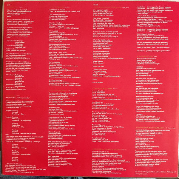 Queen – The Works LP vinyl record, image 6 of 6