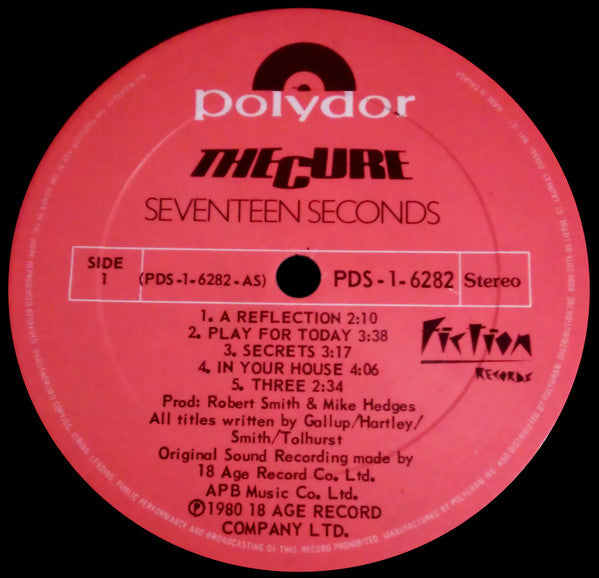 The Cure – Seventeen Seconds LP vinyl record, image 3 of 4