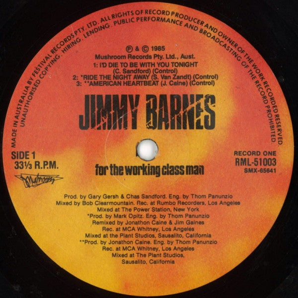 Jimmy Barnes – For The Working Class Man (2xLP) LP vinyl record, image 3 of 7