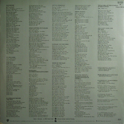 Randy Newman – Little Criminals LP vinyl record, image 2 of 4