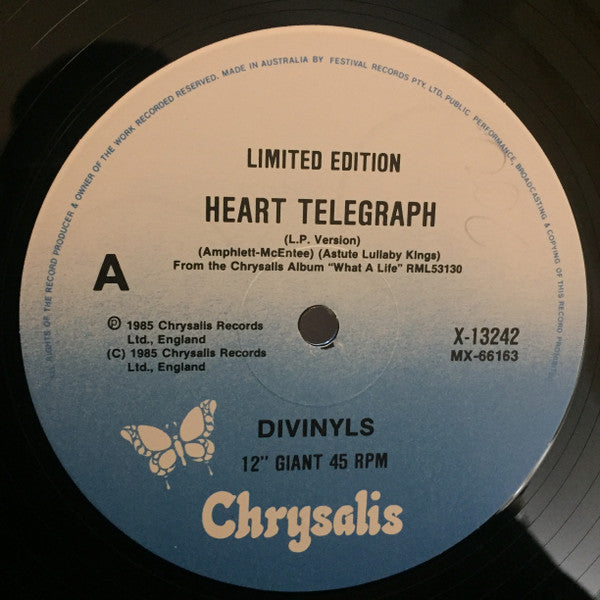 Divinyls – Heart Telegraph 12" vinyl record, image 3 of 4